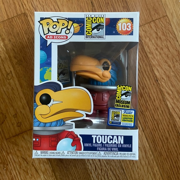 SDCC Funko Toucan Red Astronaut 2020 NIB Comic Con